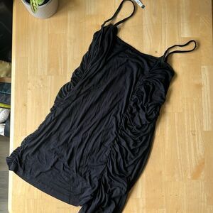 FREE PEOPLE BEACH Asymmetrical Ruched Strappy Tank Small